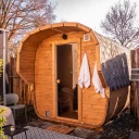 Quatro 3.5m | Buitensauna Vierkant A Kwaliteit Harvia elektrisch houtgestookt kachel sauna 1