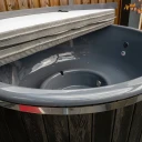 Hottub Q-tub XL | Hottub Qrest Q tub XL extern kunsthout kachel hybride2