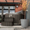 Hottub Q-tub XL | Hottub Qrest Q tub XL extern kunsthout kachel hybride3