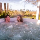 Hottub Q-tub XL | Hottub Qrest Q tub XL extern kunsthout kachel hybride5