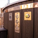Hottub Q-tub XL | Hottub Qrest Q tub XL extern kunsthout kachel hybride6