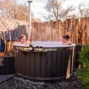 Hottub Q-tub XL | Hottub Qrest Q tub XL extern kunsthout kachel hybride7