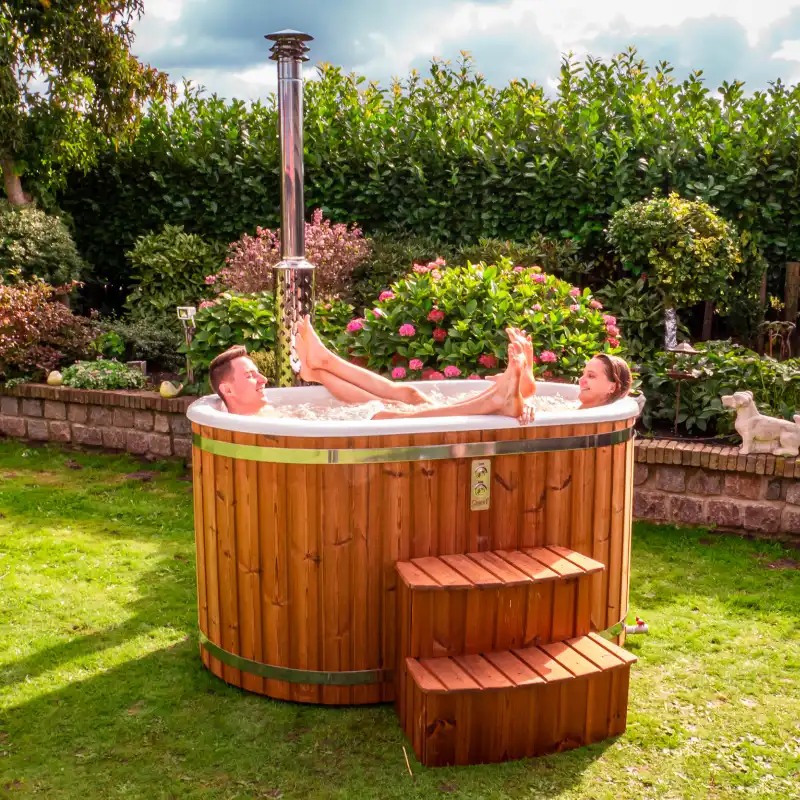 Hottub ofuro Q-tub-mini twee personen extern kachel