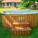 Jacuzzi Q-cuzzi Mini | Jacuzzi q cuzzi mini houtgestookt elektrisch hybride kwaliteit momenten