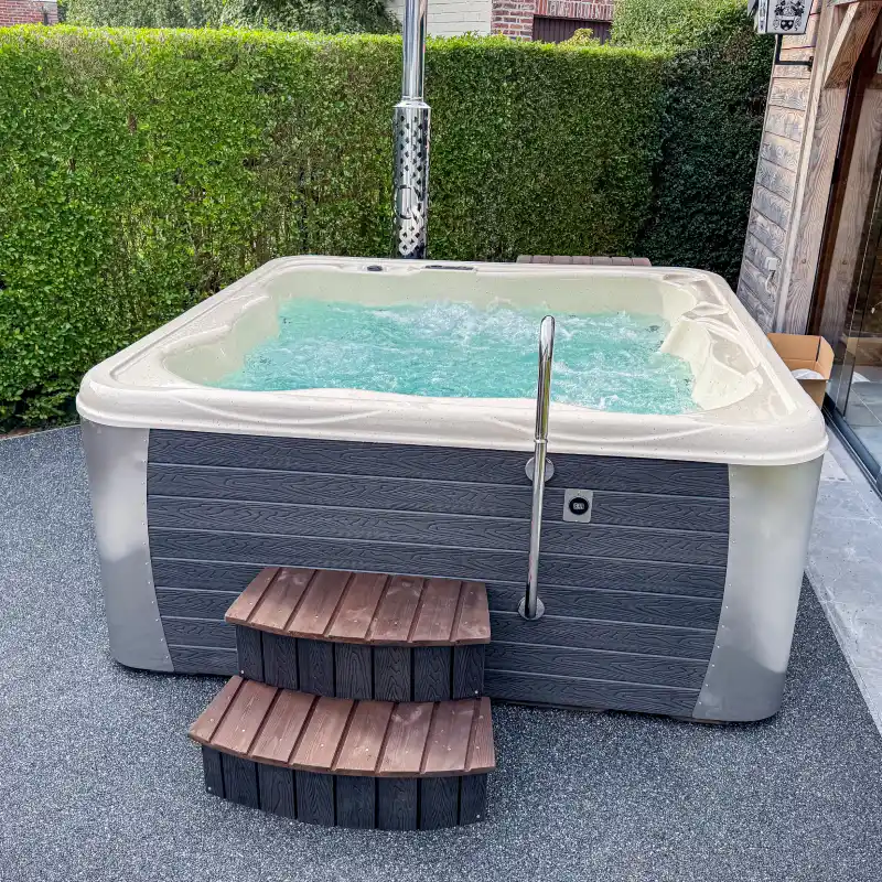 jacuzzi extern houtgestookte kachel