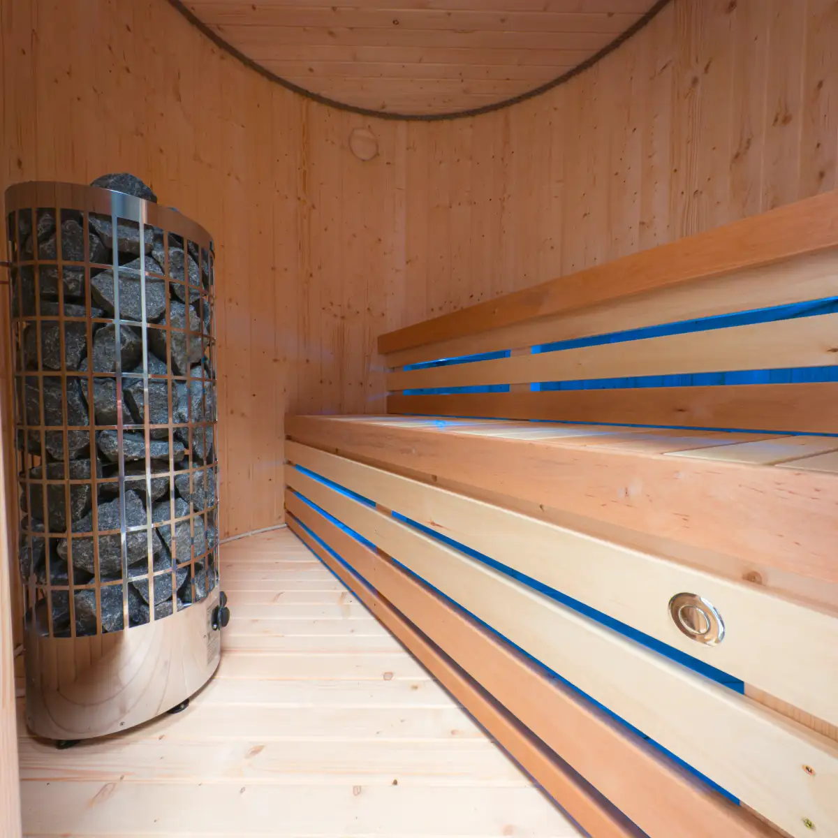 Buitensauna Q-linder | Compacte Buitensauna 2 Personen 4 Compacte elektrische Buitensauna voor 2 Personen