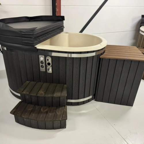 Fasssauna 2,80 Meter, Q-Barrel 2.8m | Elektrische Hottub Mini