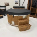 Spa gonflable électrique en Thermowood, Q-tub XL 3kW | Spa gonflable électrique en Thermowood Q tub XL 3kW 1