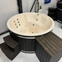 Holzbeheizter Hot Tub mit Innenofen, Q-tub XL Intern | Hottub intern XL