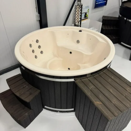 Barrelsauna 2,80 Meter, Q-Barrel 2,8m | Hottub intern XL