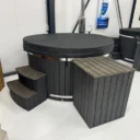 Holzbeheizter Hot Tub mit Innenofen, Q-tub XL Intern | Holzbeheizter Hot Tub mit Innenofen Q tub XL Intern 2