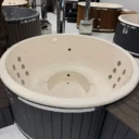 Holzbeheizte Hottub Schwarzes Kunstholz, Q-tub XL Extern | Holzbeheizte Hottub Schwarzes Kunstholz Q tub XL Extern 5