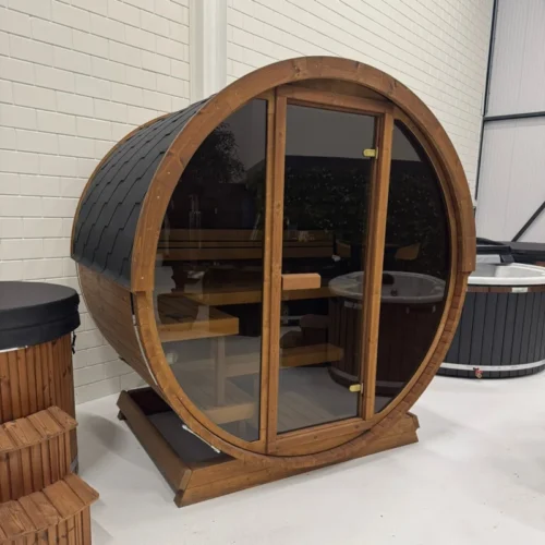 Fasssauna 2,80 Meter, Q-Barrel 2.8m | Außensauna Barrel 2.15 x 167 800