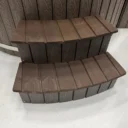 Spa Chauffé au Bois Marron en Bois Composite, Q-tub XL Externe | Houtgestookte Hottub Bruin Kunsthout Q tub XL Extern 3