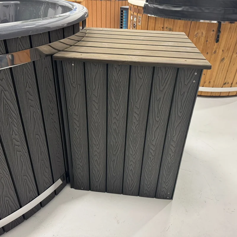 Hot tub au bois avec bois composite, Q-tub XL Intérieur Gris | Hot tub au bois avec bois composite Q tub XL Intérieur Gris 5 Hot tub au bois avec bois composite, Q-tub XL Intérieur Gris - Image 4