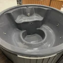 Houtgestookte Hottub Kunsthout, Q-tub XL Intern Grijs | Houtgestookte Hottub Kunsthout Q tub XL Intern Grijs 6