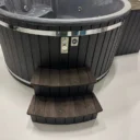 Houtgestookte Hottub Kunsthout, Q-tub XL Intern Grijs | Houtgestookte Hottub Kunsthout Q tub XL Intern Grijs 7