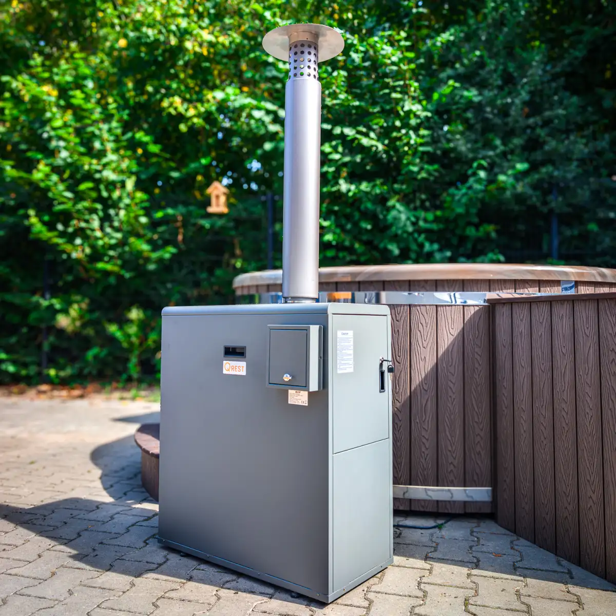 Hottub dieselkachel met wifi, pomp en 50L tank | hottub biodiselkachel wifi qrest 1
